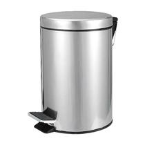 Lixeira redonda 5 litros inox cinza vonder Lixeira redonda 5 litros inox cinza vonder