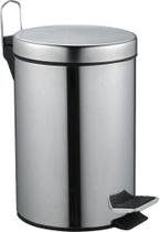 Lixeira Redonda 5 Litros Inox Cinza Vonder Lixeira Redonda 5 Litros Inox Cinza Vonder
