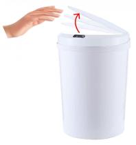 Lixeira Redonda Automática Recarregavel Usb Branca 12L Lixeira Redonda Automática Recarregavel Usb Branca 12L