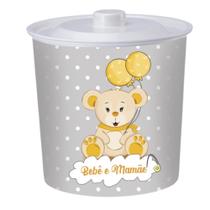 Lixeira Redonda Com Tampa 3lt Para Quarto Bebê Ursinho Lixeira Redonda Com Tampa 3lt Para Quarto Bebê Ursinho