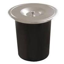 Lixeira redonda de embutir em inox acetinado com balde plástico de 5l 20505 - Debacco Lixeira redonda de embutir em inox acetinado com balde plástico de 5l 20505 - Debacco