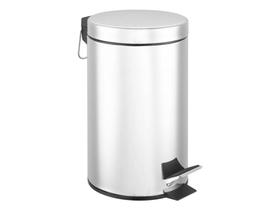 Lixeira Redonda Pedal Antiderrapante Inox 5litros