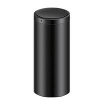 Lixeira Redonda Preta Aço Inox 40L Com Sensor De Proximidade Lixeira Redonda Preta Aço Inox 40L Com Sensor De Proximidade