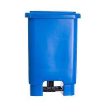 Lixeira retangular 100l c/ pedal azul larplasticos Lixeira retangular 100l c/ pedal azul larplasticos