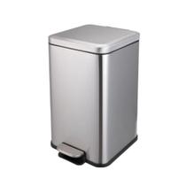 Lixeira Retangular 20 Litros com Pedal - Inox