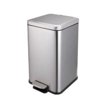 Lixeira Retangular 20L Com Pedal Inox