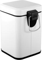 Lixeira Retangular 3 Litros Inox Branca 6356003002 Vonder