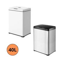 Lixeira Retangular 40L Automático Com Sensor De Proximidade