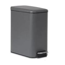 Lixeira Retangular Com Pedal E Balde Matte Cinza 5l Brinox Lixeira Retangular Com Pedal E Balde Matte Cinza 5l Brinox