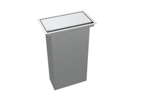 Lixeira Retangular De Embutir Bancada Inox 7,1 L Lixeira Retangular De Embutir Bancada Inox 7,1 L
