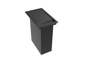 Lixeira Retangular De Embutir Bancada Pintada Preto 5,1 L C/ Abertura Vertical Lixeira Retangular De Embutir Bancada Pintada Preto 5,1 L C/ Abertura Vertical