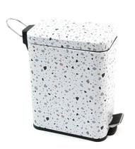 Lixeira Retangular De Metal Com Pedal Granilite 5L - Oikos