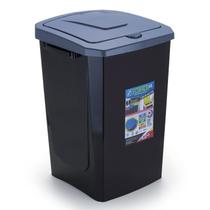 Lixeira Retangular Ecofácil 40L com Tampa Click