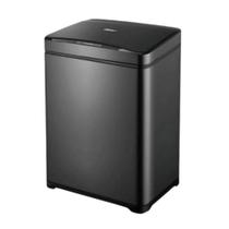 Lixeira Retangular Preta 40L Sensor De Prox Global Mix