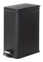 Lixeira Retangular Slim Inox 5 Litros Preto Fosco Lixeira Retangular Slim Inox 5 Litros Preto Fosco