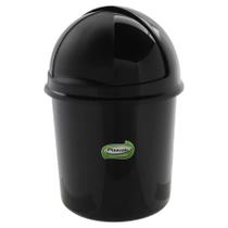 Lixeira Retrátil Banheiro Cozinha 4,1 Litros Preto Plasvale Lixeira Retrátil Banheiro Cozinha 4,1 Litros Preto Plasvale