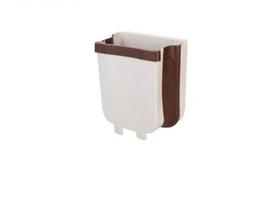 Lixeira Retrátil em Plástico Branco 28,5x17,5x25cm -Dolce Home
