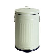 Lixeira Retrô 20L Balde Removível Pedal Fechamento Suave Banheiro Cozinha Lavanderia Vintage