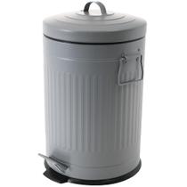 Lixeira Retrô com Pedal Cinza Mollie 20 litros Lixeira Retrô com Pedal Cinza Mollie 20 litros