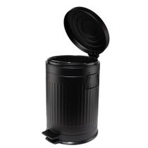 Lixeira Retrô com Pedal Preta Mollie 20 litros Lixeira Retrô com Pedal Preta Mollie 20 litros