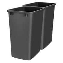 Lixeira Rev-A-Shelf de Polímero 35 Quart Preto 2 Unidades Lixeira Rev-A-Shelf de Polímero 35 Quart Preto 2 Unidades