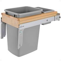Lixeira Rev-A-Shelf Montagem Superior 35 Quart Soft-Close Deslizante Lixeira Rev-A-Shelf Montagem Superior 35 Quart Soft-Close Deslizante