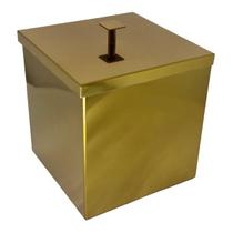 Lixeira Rodinox Inox Dourado Brilho Quadrada 5,2L Lixeira Rodinox Inox Dourado Brilho Quadrada 5,2L