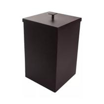 Lixeira Rodinox Inox Preta Quadrada 7,8L Lixeira Rodinox Inox Preta Quadrada 7,8L