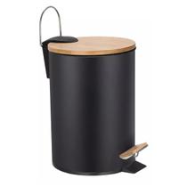 Lixeira Round Preta 3 Litros Design Elegante Resistente Lixeira Round Preta 3 Litros Design Elegante Resistente