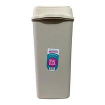 Lixeira Sanremo Basculante Casablanca Tampa Plástico 20,5 L