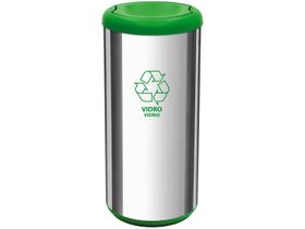 Lixeira Selecta Plus com Tampa Basculante Verde 40L - Tramontina Lixeira Selecta Plus com Tampa Basculante Verde 40L - Tramontina