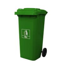 Lixeira Seletiva 120L Goedert Nobre Verde c/Rodas