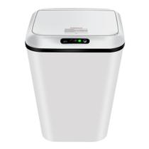 Lixeira Sensor Automática Inteligente de Banheiro Cozinha Escritório Capacidade 16 Litros Cor:Branco Lixeira Sensor Automática Inteligente de Banheiro Cozinha Escritório Capacidade 16 Litros Cor:Branco