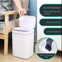Lixeira Sensor Automática Inteligente de Banheiro Cozinha Escritório Com Carregamento Solar 18 Litros WL.InfoEletro