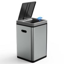 Lixeira Sensor de Movimento Sem Toque HUG & FKL - 60L com Tampa de Aço Inoxidável