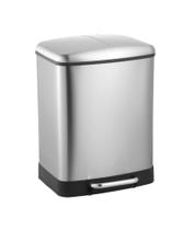 Lixeira Shine Inox 2 Compartimentos 24 Litros - Jolitex