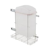 Lixeira Simples Inox com Corrediça Telescópica 245x545x430 mm 4569 Masutti Copat Lixeira Simples Inox com Corrediça Telescópica 245x545x430 mm 4569 Masutti Copat