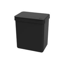 Lixeira single 2,5l preta coza