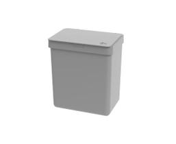 Lixeira Single em Plástico Cinza 2,5L - Coza