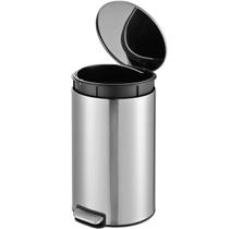 Lixeira Slim 12L Inox com Pedal Design Moderno e Antiferrugem para Qualquer Ambiente