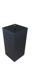 Lixeira Slim 3.5 Lt Para Banheiro Preto Fosco