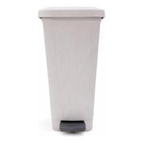 Lixeira Slim c/ Pedal 20L Cinza Claro 1314 - Usual Plastic