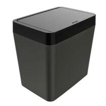 Lixeira Smart 5L Cinza com tampa Preta Crippa Lixeira Smart 5L Cinza com tampa Preta Crippa