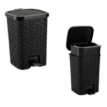 Lixeira Smart C/Cesto Interno Pedal/Amortecedor Na Tampa 15L Lixeira Smart C/Cesto Interno Pedal/Amortecedor Na Tampa 15L