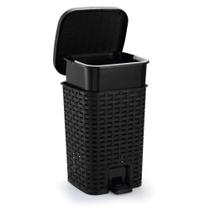 Lixeira Smart Média 7 Litros Preto Com Cesto Interno Lixeira Smart Média 7 Litros Preto Com Cesto Interno