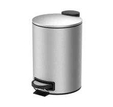 Lixeira Spin com Pedal em Aço Inox com Amortecimento 12L - Brinox Lixeira Spin com Pedal em Aço Inox com Amortecimento 12L - Brinox