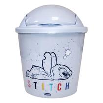 Lixeira Stitch com Tampa Flip Plasútil 2 Litros Disney Lixeira Stitch com Tampa Flip Plasútil 2 Litros Disney