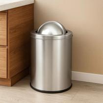 Lixeira Sujeira Saco Caixa Inox Bacia Lixo Pia Cozinha Banheiro Casa Cesto Cozinha Joga Balde
