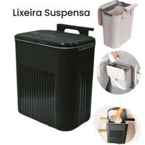 Lixeira Suspensa 9 Litros Cozinha Banheiro Escritório