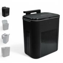 Lixeira Suspensa com Suporte Adesivo e Alça de Pendular 9 Litros Com Tampa Cozinha Sala Banheiro